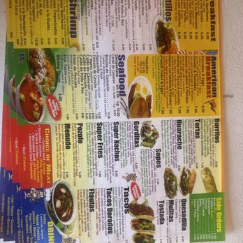 El Snappy Mexican Food And More menu 2